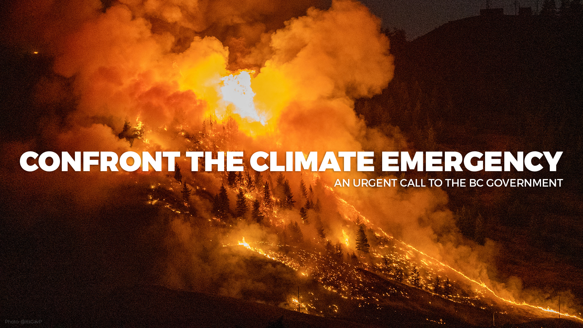 Confront the Climate Emergency: an urgent call to the BC government